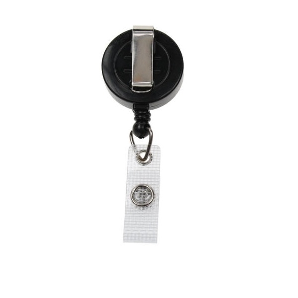 Obrazek Black badge reel with belt clip and strap. 60270146 (DE,SE,NO,FI,RO,PL)