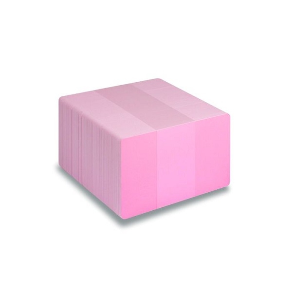 Obrazek Blank pink cards - CR80 (PINK CORE). 70102049 (DE,SE,NO,FI,RO,PL)