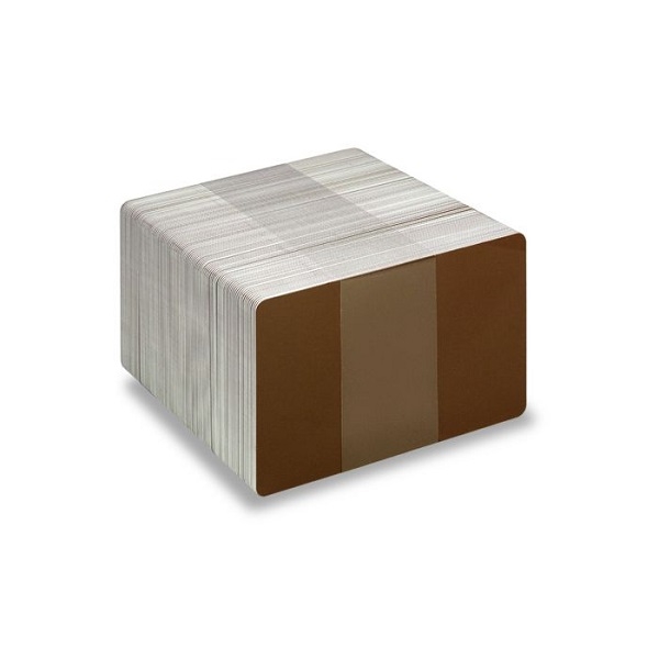 Obrazek Blank brown cards - CR80 (WHITE CORE). 70102065 (DE,SE,NO,FI,RO,PL)