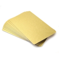 Obrazek Blank thin gold cards - 480 micron, 0.48 mm (WHITE CORE). 70102028LI420 (DE,SE,NO,FI,RO,PL)