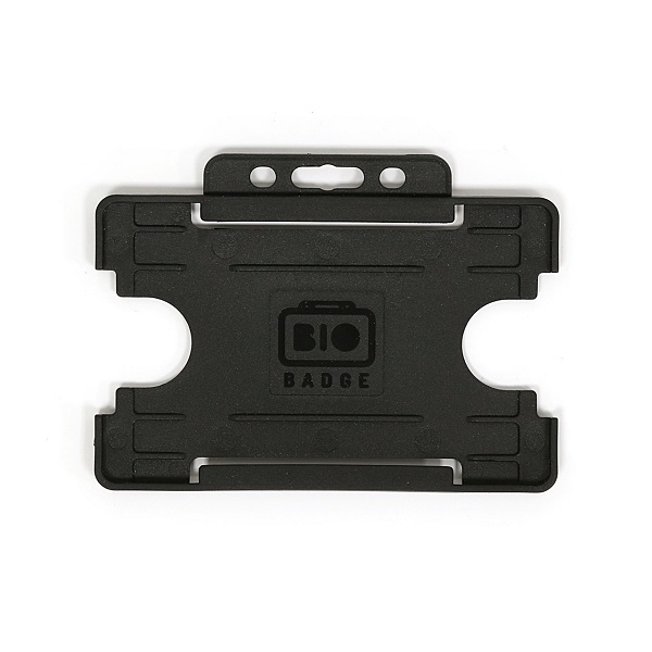 Obrazek Bio ID badge Cardholder/carrying face open plastic black (horizontal/landscape). 60270451 (DE,SE,NO,FI,RO,PL)