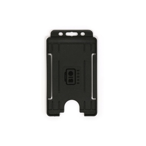 Obrazek Bio badge Cardholder/carrying face open plastic black (vertical/portrait). 60270471 (DE,SE,NO,FI,RO,PL)