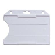 Obrazek Cardholder/carrying badge face open plastic white (horizontal/landscape). 60270111vud (DE,SE,NO,FI,RO,PL)