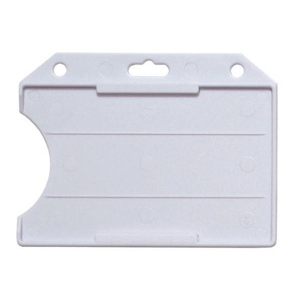 Obrazek Cardholder/carrying badge face open plastic white (horizontal/landscape). 60270111vud (DE,SE,NO,FI,RO,PL)