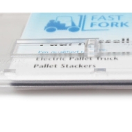 Obrazek Cardholder / carrying case rigid plastic Double Slider Bar with lock clear (horizontal / landscape) for 2 cards. 60270270 (DE,SE,NO,FI,RO,PL)