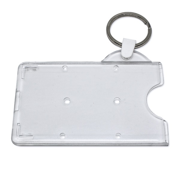 Obrazek Card holder / carrying case rigid plastic with key ring attachment (horizontal / landscape). 60270228 (DE,SE,NO,FI,RO,PL)