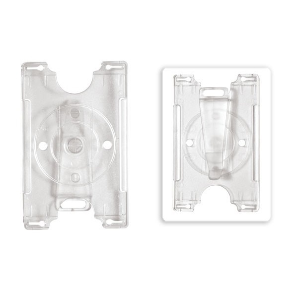 Obrazek Cardholder/carrying case plastic frosted open-face with rotating (2-way) clip (horizontal/landscape)(vertical/portrait). 60270189 (DE,SE,NO,FI,RO,PL)