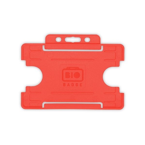 Obrazek Bio badge Cardholder/carrying face open plastic red (horizontal/landscape). 60270455 (DE,SE,NO,FI,RO,PL)