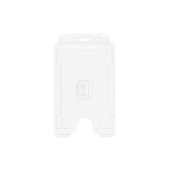Obrazek Bio badge Cardholder/carrying face open plastic white (horizontal/landscape). 60270472 (DE,SE,NO,FI,RO,PL)