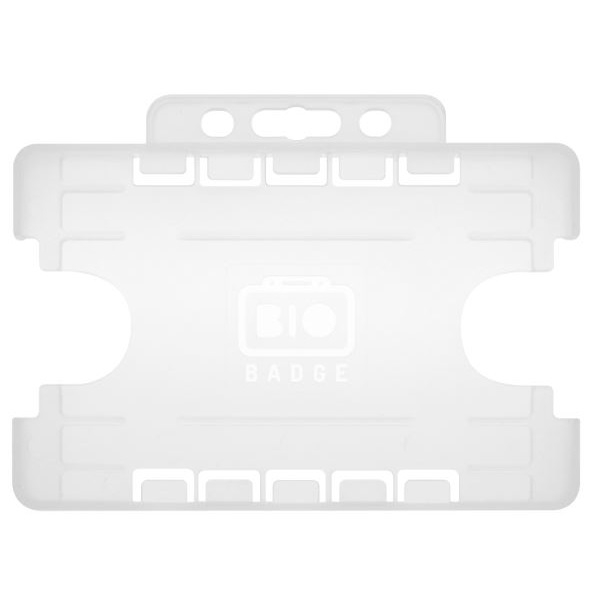 Obrazek 2 sided/2 cards Bio Cardholder/carrying open face plastic frosted/clear (horizontal/landscape). 60270480 (DE,SE,NO,FI,RO,PL)