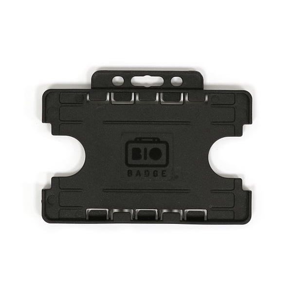 Obrazek 2 sided/2 cards Bio Cardholder/carrying open face plastic black (horizontal/landscape). 60270481 (DE,SE,NO,FI,RO,PL)
