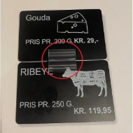 Obrazek H gripper sign holder / Price sign holder for larger signs. 60270210 (DE,SE,NO,FI,RO,PL)