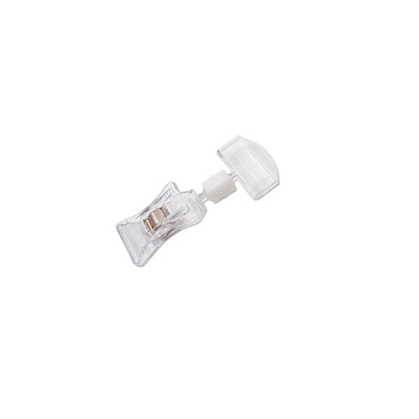 Obrazek Sign holder with card holder head transparent / Price sign holder transparent with clamp 20 mm. 60270154 (DE,SE,NO,FI,RO,PL)