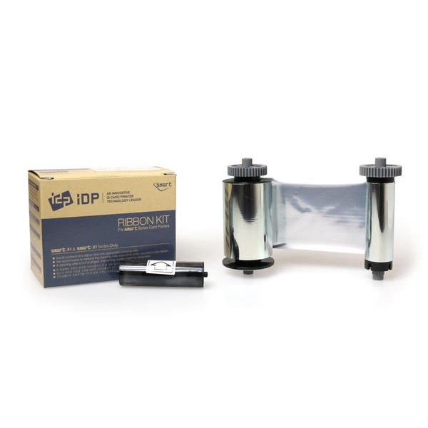 Obrazek Smart-21/Smart-31S/Smart-31D/Smart-51S/Smart-51D silver without overlay ribbon/dye film (K) - 1200 print. Smart 55659373 / 659373 SS-IDDC-P-MS. (DE,SE,NO,FI,RO,PL)