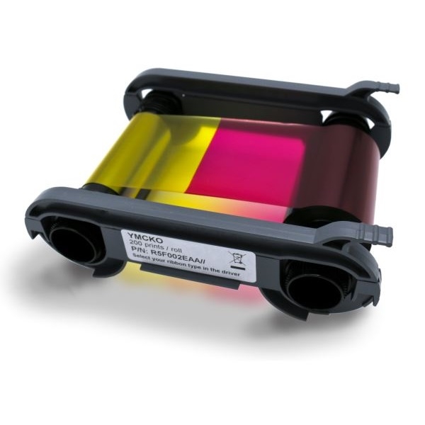 Obrazek Evolis zenius 4-color ribbon/dye film (YMCKO). Evolis R5F002EAA (DE,SE,NO,FI,RO,PL)
