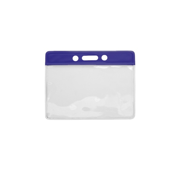 Obrazek Card holder/carrying case soft plastic 86 x 54 mm. blue top/clear (horizontal/landscape). 60270318 (DE,SE,NO,FI,RO,PL)