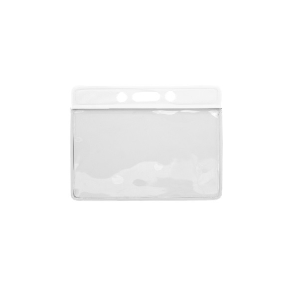 Obrazek Card holder/carrying case soft plastic 86 x 54 mm. white top/clear (horizontal/landscape). 60270312 (DE,SE,NO,FI,RO,PL)