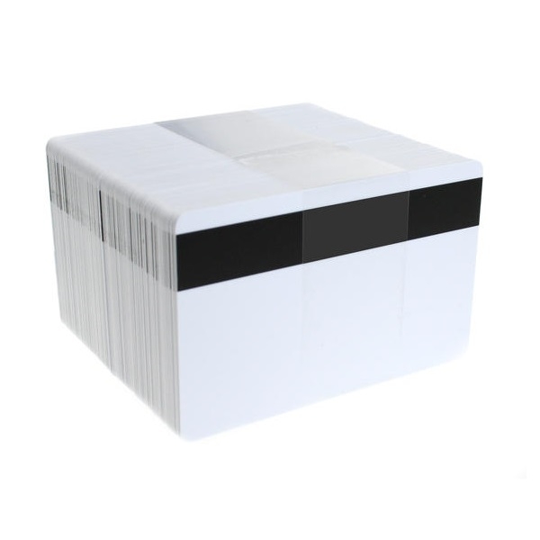 Obrazek Blank white cards with HI-CO / HICO magnetic stripe- IS0-7811-6 (CR80). 70102022 (DE,SE,NO,FI,RO,PL)