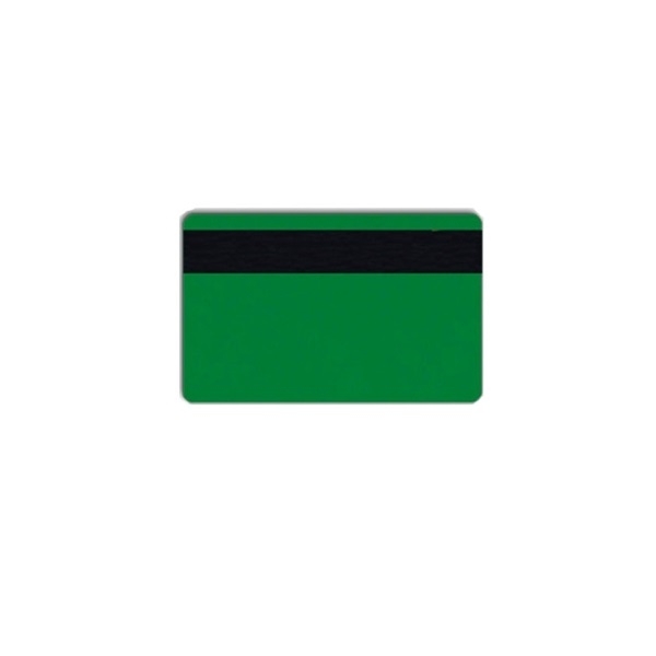 Obrazek Blank green cards with LO-CO magnetic stripe- IS0-7811-2 (CR80). 70102067 (DE,SE,NO,FI,RO,PL)