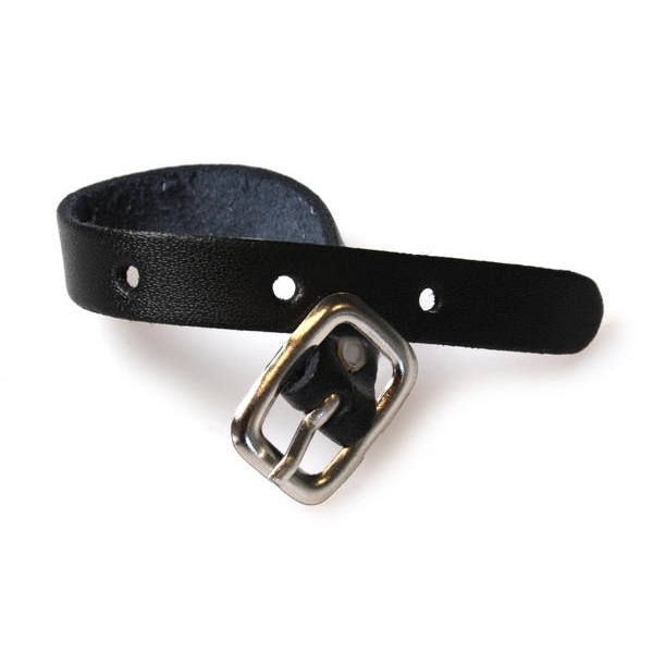 Obrazek Black Leather Luggage Strap with Silver Buckle. 60270107 (DE,SE,NO,FI,RO,PL)