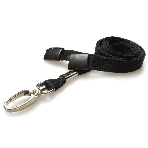 Obrazek Black lanyard / keyhanger 10 mm with metal lobster clip. 60270561 (DE,SE,NO,FI,RO,PL)