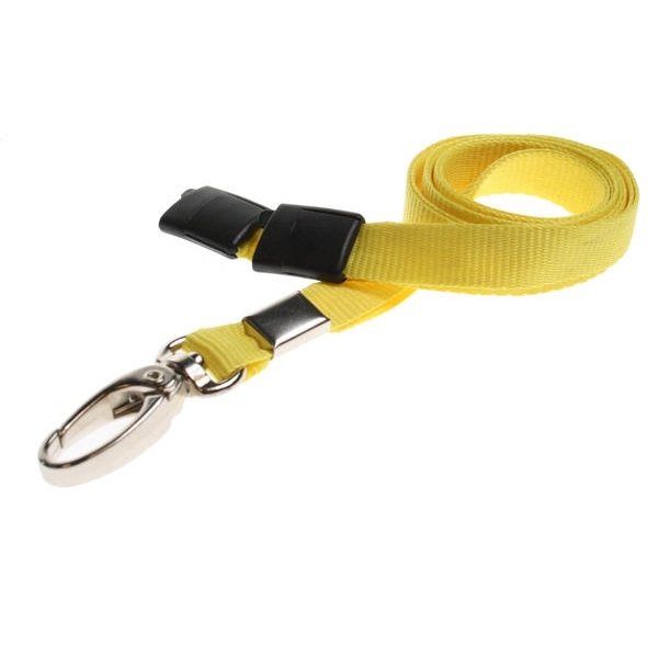 Obrazek Yellow lanyard / keyhanger 10 mm with metal lobster clip. 60270567 (DE,SE,NO,FI,RO,PL)