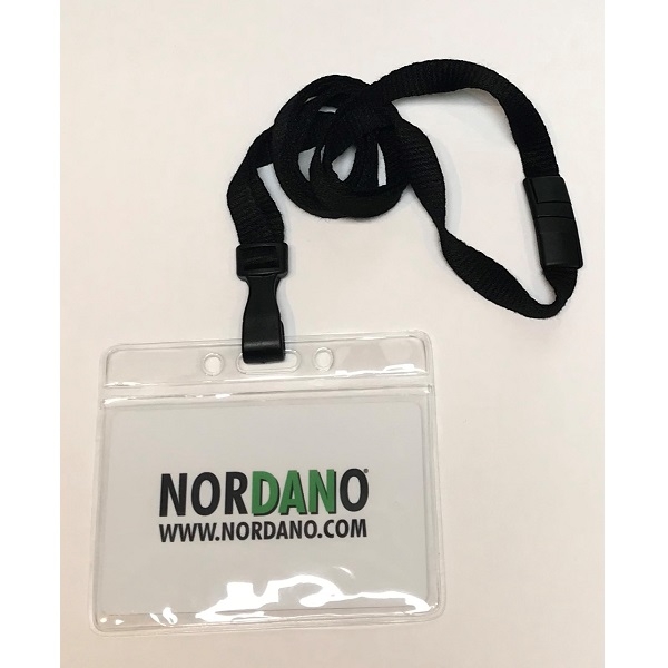 Obrazek Card holder / carrying case soft plastic 86 x 54 mm. clear with a black lanyard. 60270310+60270541 (DE,SE,NO,FI,RO,PL)