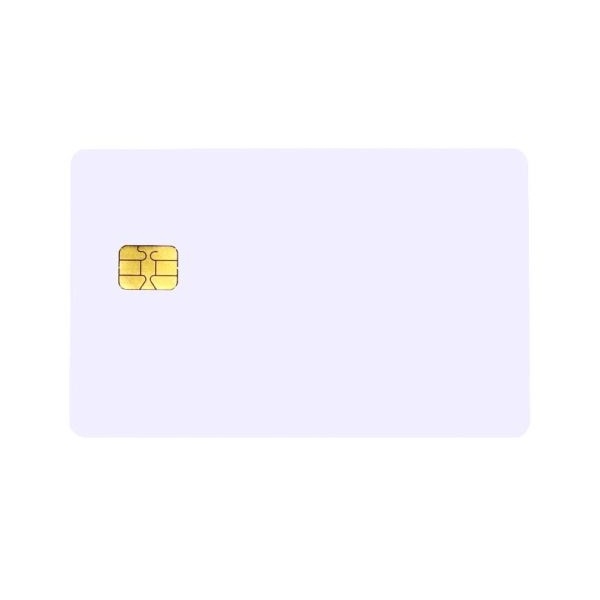 Obrazek FM 4442 / SLE 4442 Contact Chip Blank White Plastic Cards - CR80. 70102037 (DE,SE,NO,FI,RO,PL)
