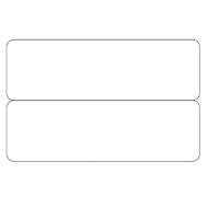 Obrazek Blank white 2-up e.g. name tags / price tag cards - CR80. 70102045 (DE,SE,NO,FI,RO,PL)