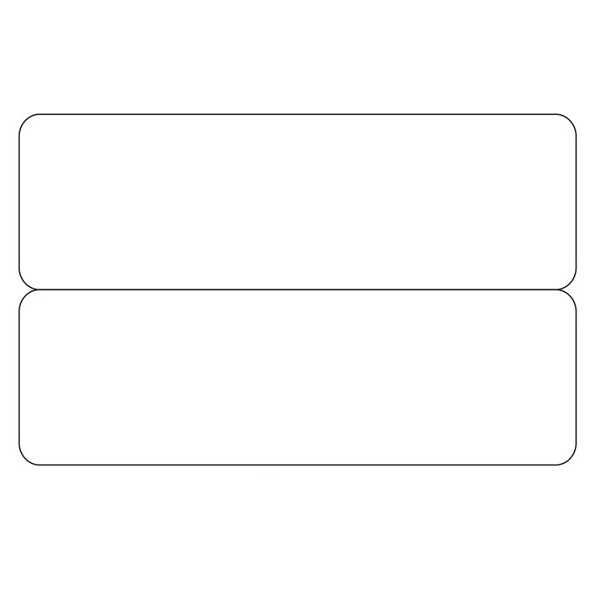 Obrazek Blank white 2-up e.g. name tags / price tag cards - CR80. 70102045 (DE,SE,NO,FI,RO,PL)