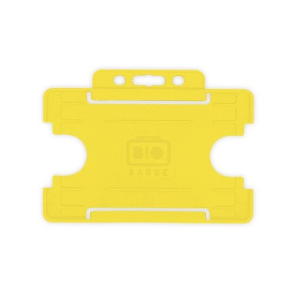 Obrazek Bio badge Cardholder/carrying face open plastic yellow (horizontal/landscape). 60270457 (DE,SE,NO,FI,RO,PL)