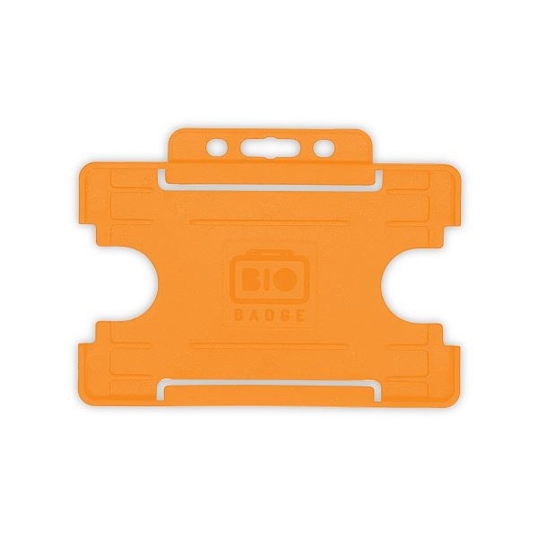 Obrazek Bio badge Cardholder/carrying face open plastic orange (horizontal/landscape). 60270453 (DE,SE,NO,FI,RO,PL)