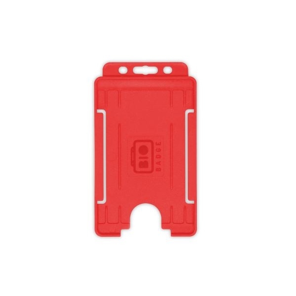 Obrazek Bio badge Cardholder/carrying face open plastic red (vertical/portrait). 60270475 (DE,SE,NO,FI,RO,PL)