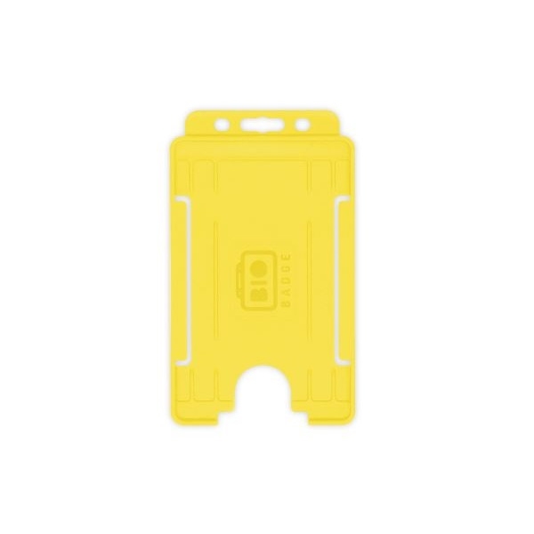 Obrazek Bio badge Cardholder/carrying face open plastic yellow (vertical/portrait). 60270477 (DE,SE,NO,FI,RO,PL)