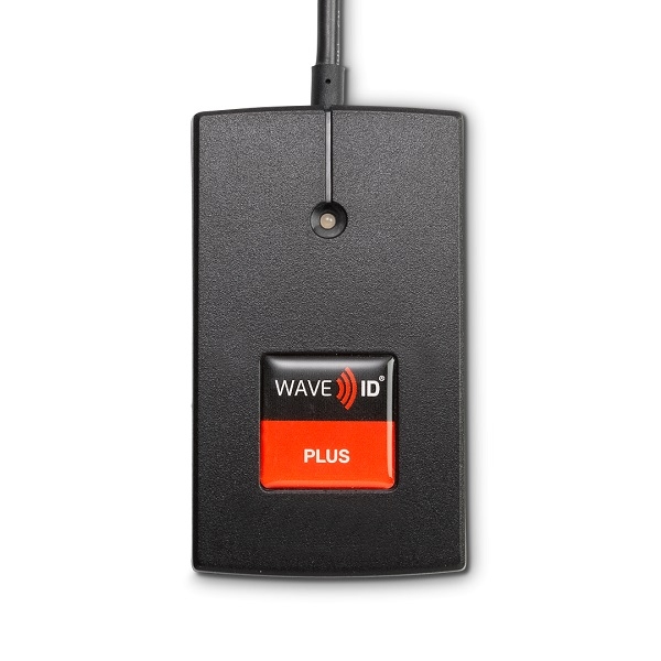 Obrazek RDR-80581AK0 WAVE ID® Plus Keystroke V2 Black Virtual USB/COM Reader reader/writer 13.56 MHz (Mifare®) - RFIDeas. RDR-80581AK0 (DE,SE,NO,FI,RO,PL)