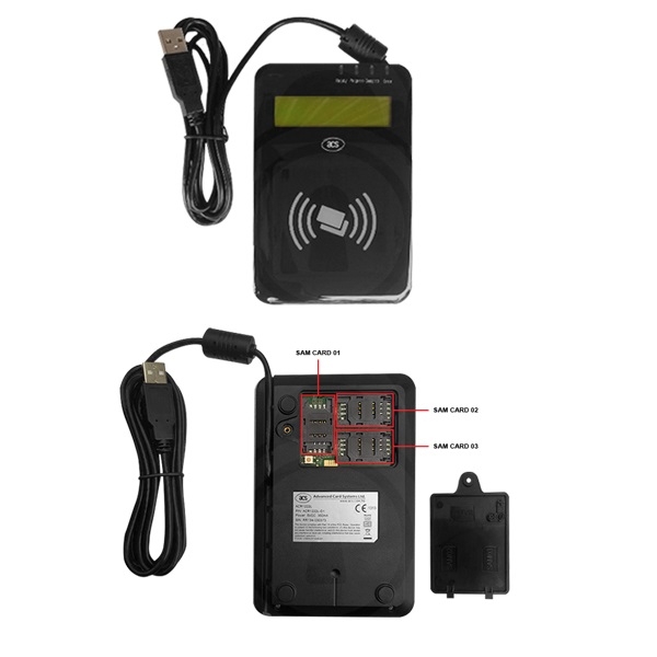 Obrazek ACR1222L ACS ACR Contactless Reader With LCD USB. ACR1222L-D1 (DE,SE,NO,FI,RO,PL)