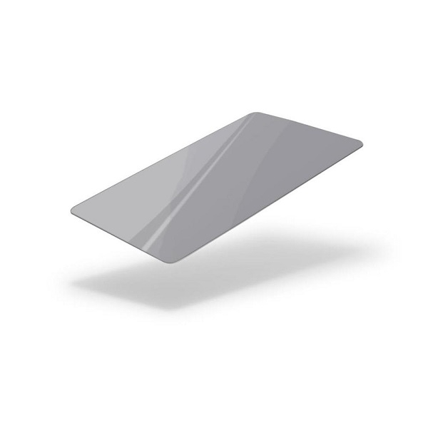Obrazek Matt silver / gray cards - CR80 (COLOURED CORE). 70102053 (DE,SE,NO,FI,RO,PL)