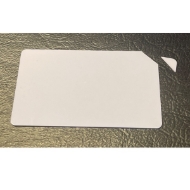 Obrazek Blank white card with corner breakaway  - CR80. 70102055 (DE,SE,NO,FI,RO,PL)