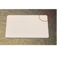 Obrazek Blank white card with corner breakaway  - CR80. 70102055 (DE,SE,NO,FI,RO,PL)