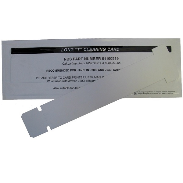 Obrazek Zebra / Javelin 800105-003 / 800105-005 Card Printer Cleaning Card. 800105-005 / 800105-003 (DE,SE,NO,FI,RO,PL)