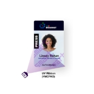 Obrazek Smart-21/Smart-31S/Smart-31D/Smart-51S/Smart-51D UV 4-color ribbon/dye film (YMCKO) - 200 print. Smart 55659380 / 659380 SS-IDDC-P-YMCFKO. (DE,SE,NO,FI,RO,PL)