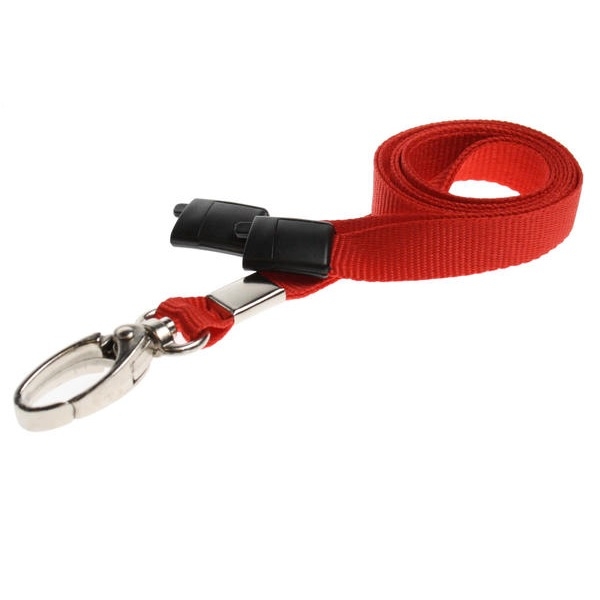 Obrazek Red lanyard / keyhanger 10 mm with metal lobster clip. 60270565 (DE,SE,NO,FI,RO,PL)
