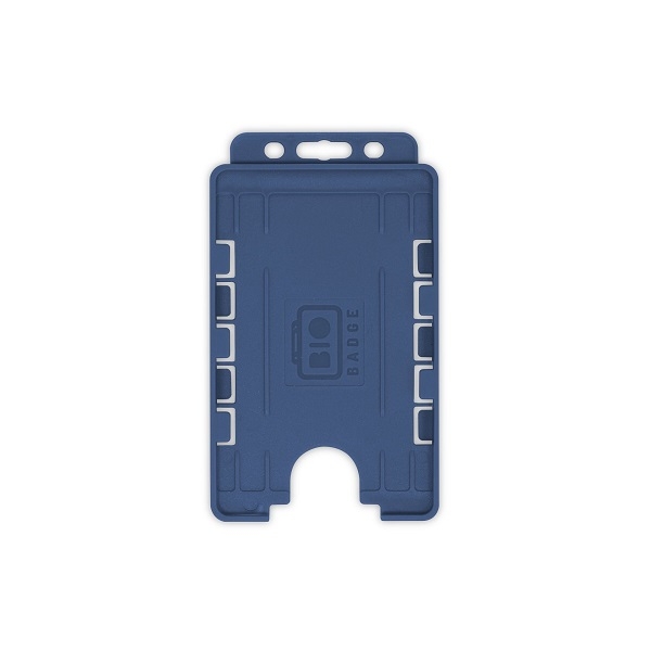 Obrazek Blue 2 sided/2 cards Bio Cardholder/carrying open face plastic (vertical/portrait). 60270498 (DE,SE,NO,FI,RO,PL)