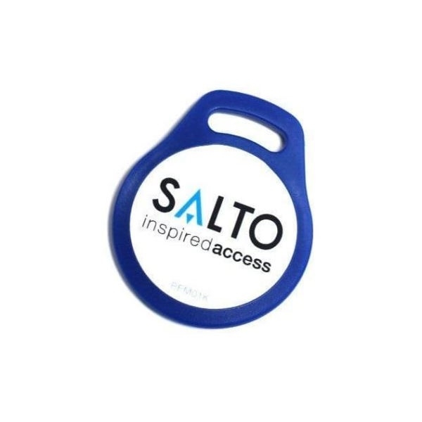 Obrazek Blue key fob Salto MIFARE® PFM01KB 1KB 7 byte UID. Keyfob. 70102076 (DE,SE,NO,FI,RO,PL)