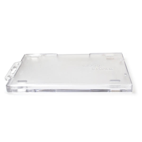 Obrazek Enclosed Badge Prison Permanently Locking card holder / carrying case rigid plastic (vertical / portrait). 60270280 (DE,SE,NO,FI,RO,PL)