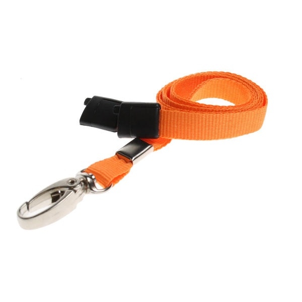 Obrazek Orange lanyard / keyhanger 10 mm with metal lobster clip. 60270563 (DE,SE,NO,FI,RO,PL)