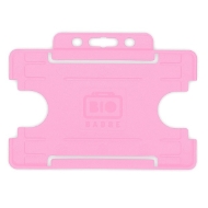 Obrazek Bio badge Cardholder/carrying face open plastic pink (horizontal/landscape). 60270459 (DE,SE,NO,FI,RO,PL)