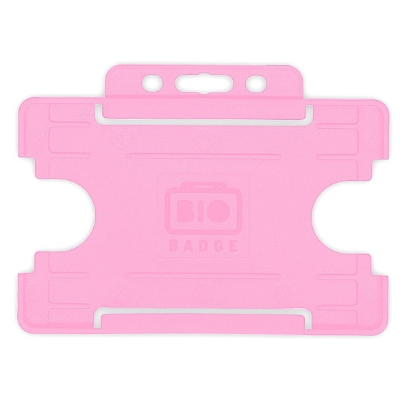 Obrazek Bio badge Cardholder/carrying face open plastic pink (horizontal/landscape). 60270459 (DE,SE,NO,FI,RO,PL)