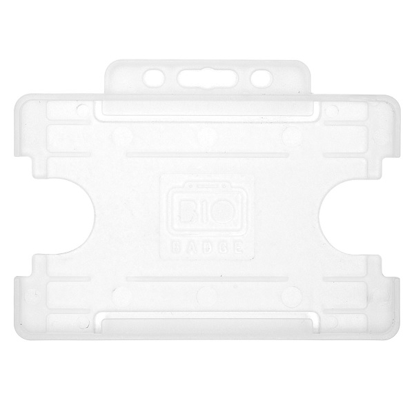 Obrazek Bio ID badge Cardholder/carrying face open plastic frosted/clear (horizontal/landscape). 60270450 (DE,SE,NO,FI,RO,PL)