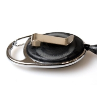 Obrazek Black carabiner ID badge reel with belt clip and strap. 60270149 (DE,SE,NO,FI,RO,PL)